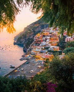 Colorful Cliffside Village in Amalfi Coast, Italy