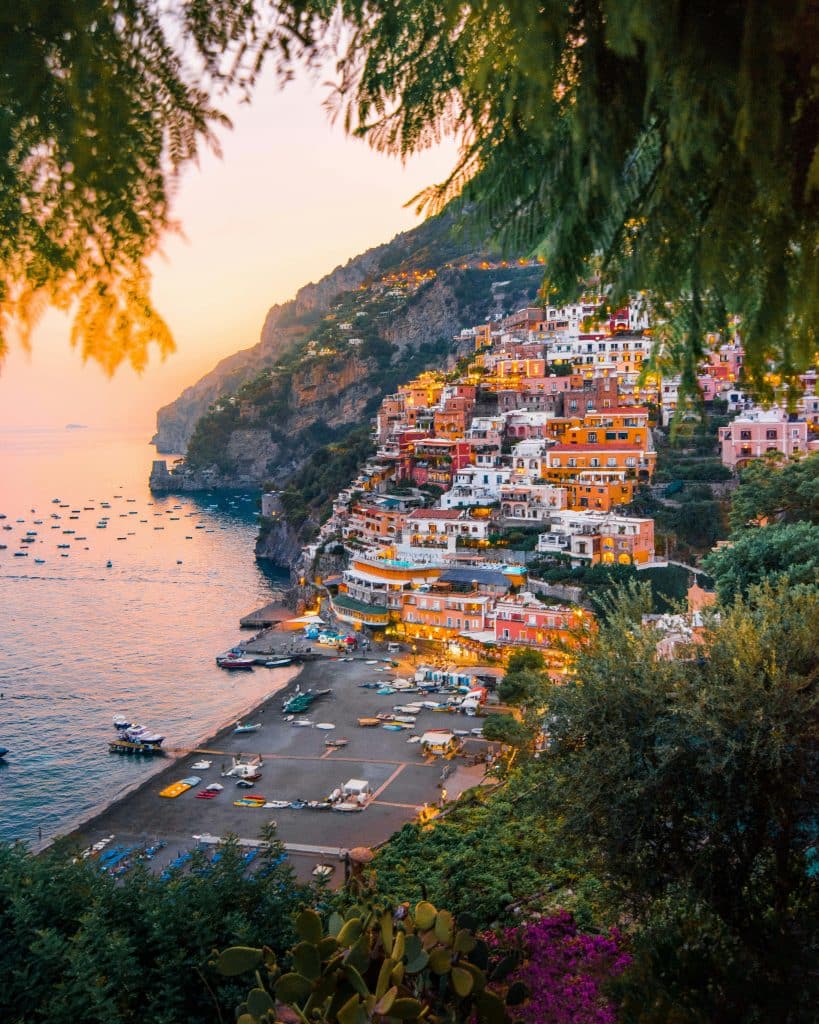 Colorful Cliffside Village in Amalfi Coast, Italy