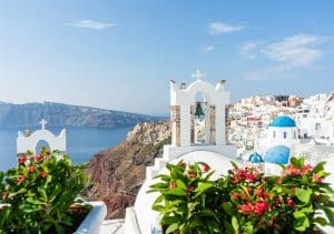 Sunny day in Santorini