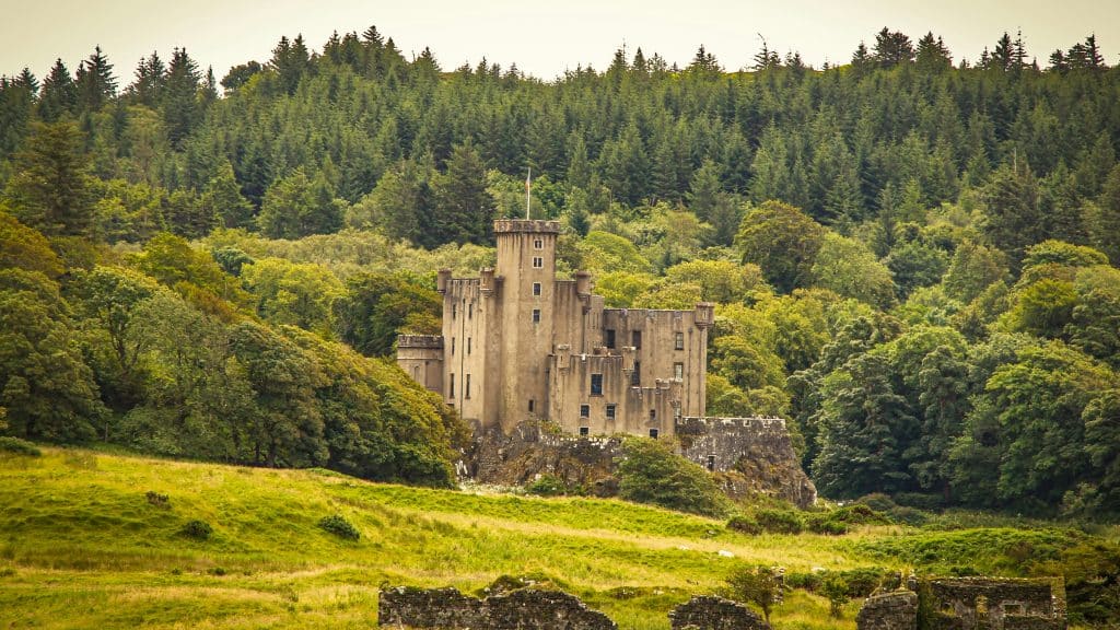 Exterior Dunvegan Castle, Isle of Skye, Scotland