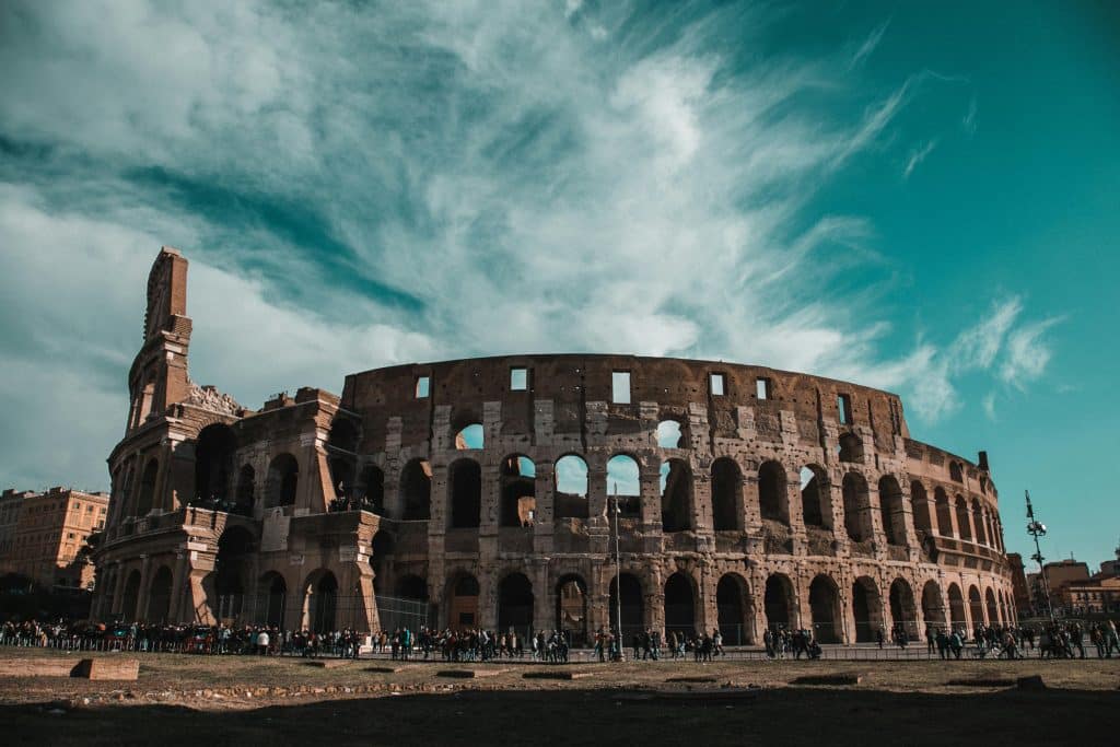 Colosseum Exterior in Rome, Italy